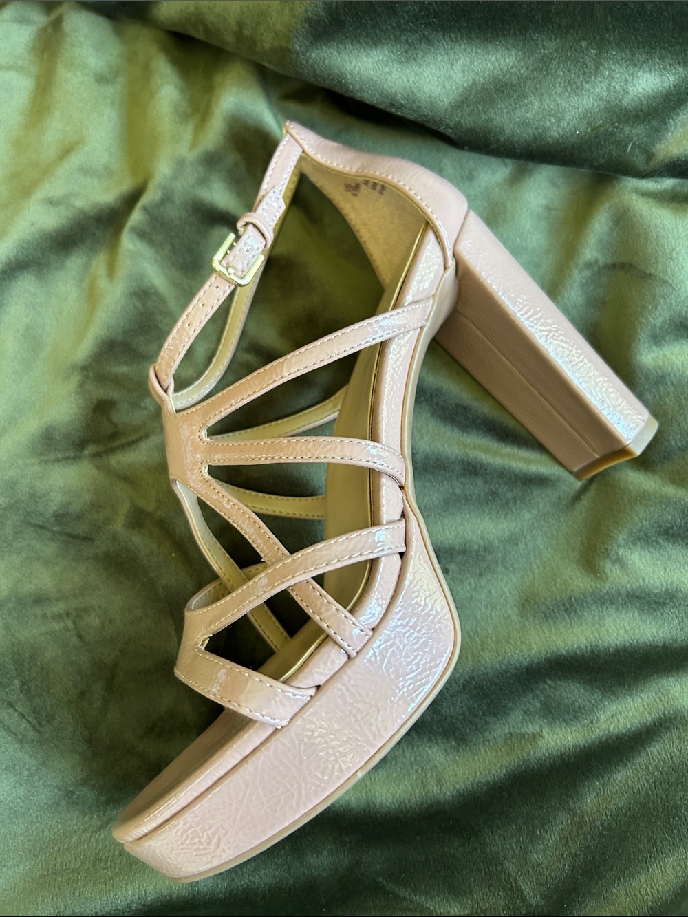 Naturalizer Beige Strappy Open-Toe Sandals - Picture 7 of 8